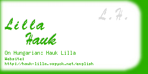 lilla hauk business card